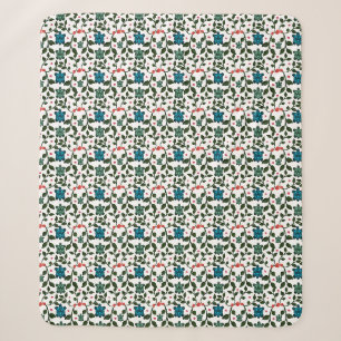 Tropisches Meeresschildkröten-Blumenmuster Küste Sherpadecke