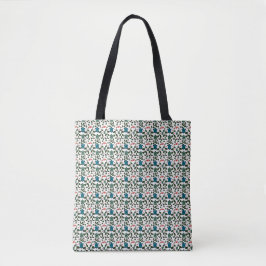 Tropisches Meeresschildkröten-Blumenmuster | Küste Tasche