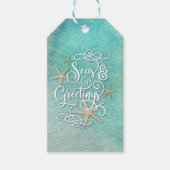 Tropisches MeerSöhne, Aquatic Watercolor Geschenkanhänger (Vorderseite)