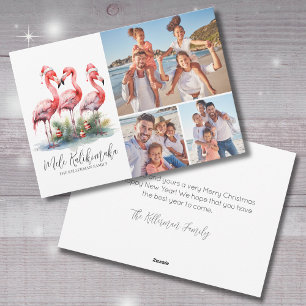 Tropisches Mele Kalikimaka Weihnachtsfoto Feiertagskarte