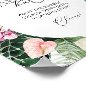 Tropisches Mimosa-Bar Poster (Ecke)