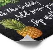 Tropisches Mimosa Bar Signieren der Leuchtenklatsc Poster (Ecke)