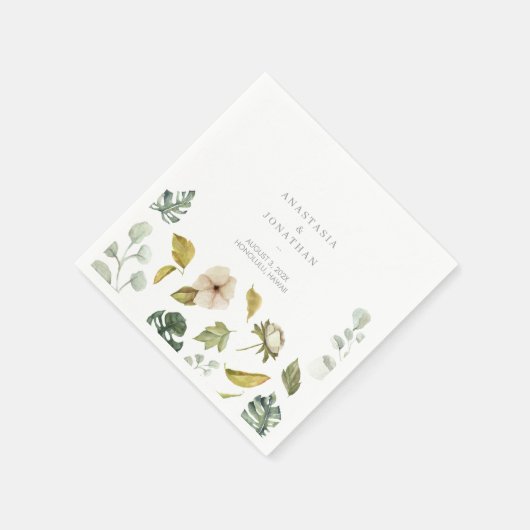 Tropisches Mischwasser Serviette (Ecke)