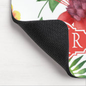 Tropisches Monogramm des Kolibri-| Mousepad (Ecke)