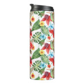 Tropisches Monogramm des Kolibri-| Thermosbecher (Nach rechts gedreht)