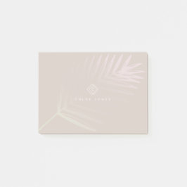 Tropisches Monogramm von weichem Pastell Gradient  Post-it Klebezettel