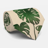 Tropisches Monstera-Blatt Krawatte (Gerollt)