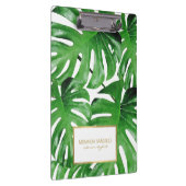 Tropisches Monstera-Blätter Muster Klemmbrett (Rechts)