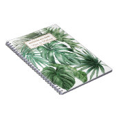 Tropisches Monstera-Blätter Muster Notizblock (Rechte Seite)