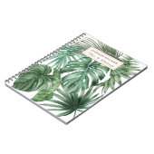 Tropisches Monstera-Blätter Muster Notizblock (Linke Seite)