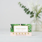 Tropisches Monstera Blätter Rosa Treue (Stehend Vorderseite)