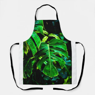 Tropisches Monstera Glow – Dschungelblatt-Fotograf Schürze