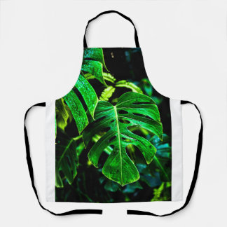 Tropisches Monstera Glow – Dschungelblatt-Fotograf Schürze