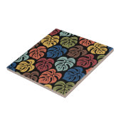 Tropisches Monstera-Muster Fliese (Seite)