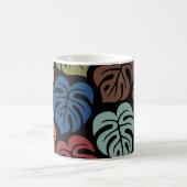 Tropisches Monstera-Muster Kaffeetasse (Mittel)