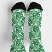 Tropisches Monsterer-Muster Socken (Oben)