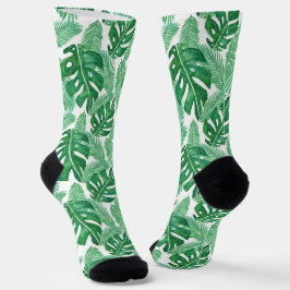 Tropisches Monsterer-Muster Socken