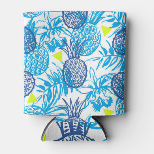 Tropisches Motiv, buntes, nahtloses Muster. Dosenkühler