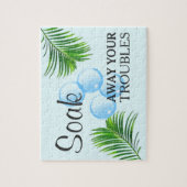 Tropisches Motivierend Wäscheservice Puzzle (Vertikal)