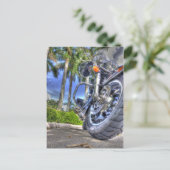 tropisches Motorrad Postkarte (Stehend Vorderseite)