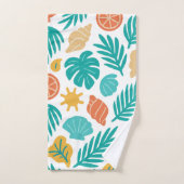 Tropisches Muscheln- und Frontsystem Badhandtuch Set (Handtuch)