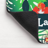 tropisches Muster des individuellen Namens Mousepad (Ecke)