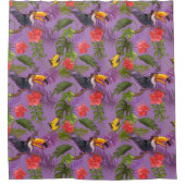 Tropisches Muster Duschvorhang (Vorderseite)