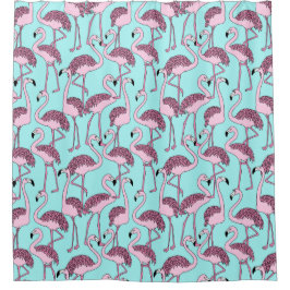 Tropisches Muster Duschvorhang