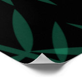 Tropisches Muster, Elefant Poster (Ecke)