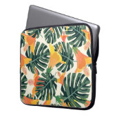 Tropisches Muster. Farbige Textilien. Exotisch. Laptopschutzhülle (Vorderseite Links)
