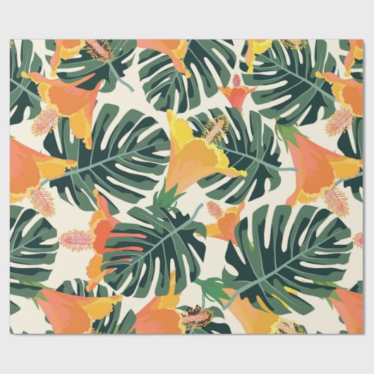 Tropisches Muster. Farbige Textur. exotisch Geschenkpapier (Flach)