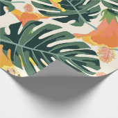 Tropisches Muster. Farbige Textur. exotisch Geschenkpapier (Ecke)