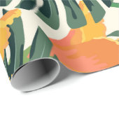 Tropisches Muster. Farbige Textur. exotisch Geschenkpapier (Rolleneckpunkt)