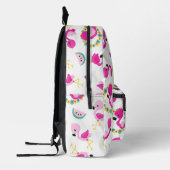 Tropisches Muster, Flamingos, Wassermelonen, Blume Bedruckter Rucksack (Links)