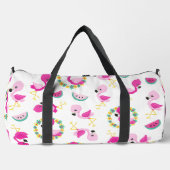 Tropisches Muster, Flamingos, Wassermelonen, Blume Duffle Bag (Vorderseite)