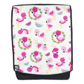 Tropisches Muster, Flamingos, Wassermelonen, Blume Rucksack (Vorderseite)