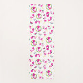 Tropisches Muster, Flamingos, Wassermelonen, Blume Yogamatte (Vorderseite)