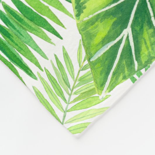 tropisches Muster Fleecedecke (Ecke)