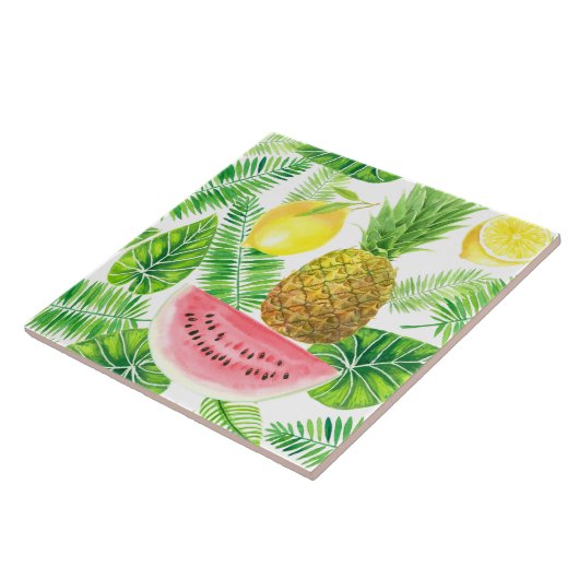 tropisches Muster Fliese (Seite)