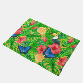 tropisches Muster Fußmatte (Schrägansicht)