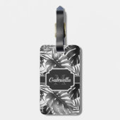 Tropisches Muster Gepäckanhänger (Rückseite vertikal)