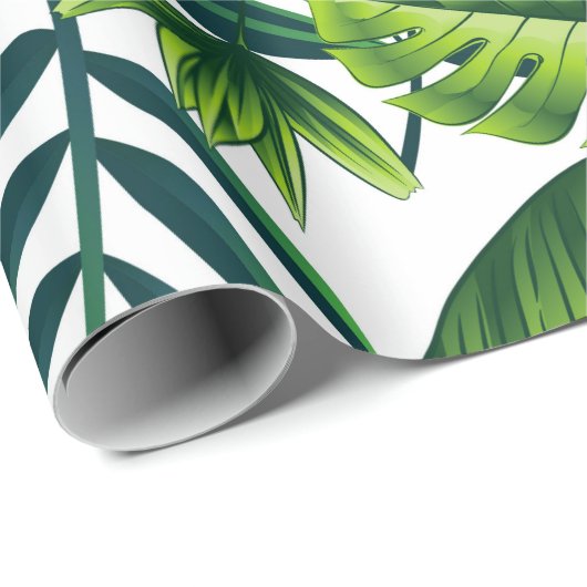 Tropisches Muster Geschenkpapier (Rolleneckpunkt)