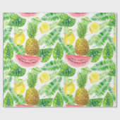 tropisches Muster Geschenkpapier (Flach)