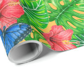 tropisches Muster Geschenkpapier (Rolleneckpunkt)