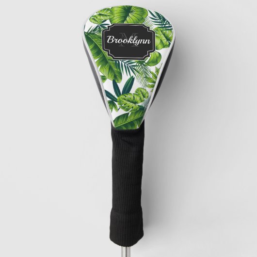 Tropisches Muster Golf Headcover (Vorderseite)