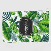 Tropisches Muster Golfhandtuch (Horizontal)