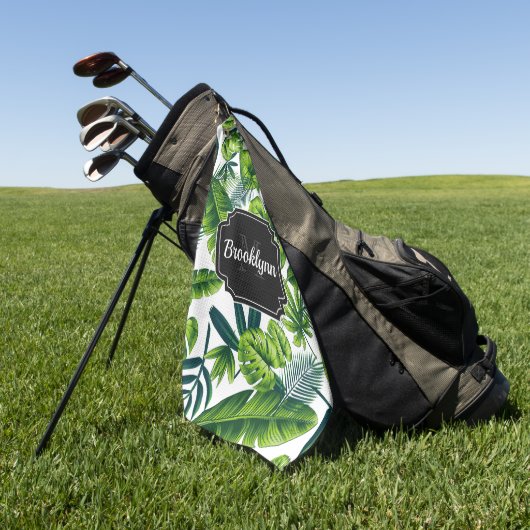 Tropisches Muster Golfhandtuch (Gras)