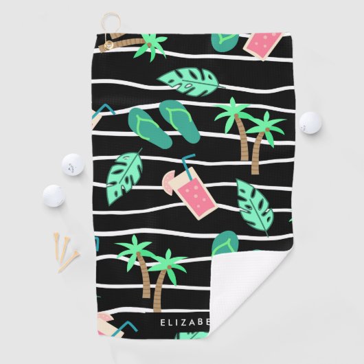 Tropisches Muster Golfhandtuch (Insitu)