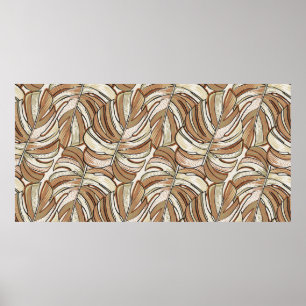 Tropisches Muster. Grafikdesign mit phantastischen Poster