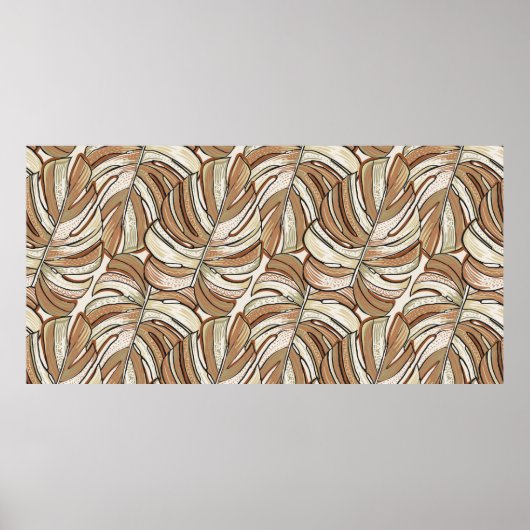 Tropisches Muster. Grafikdesign mit phantastischen Poster (Vorne)